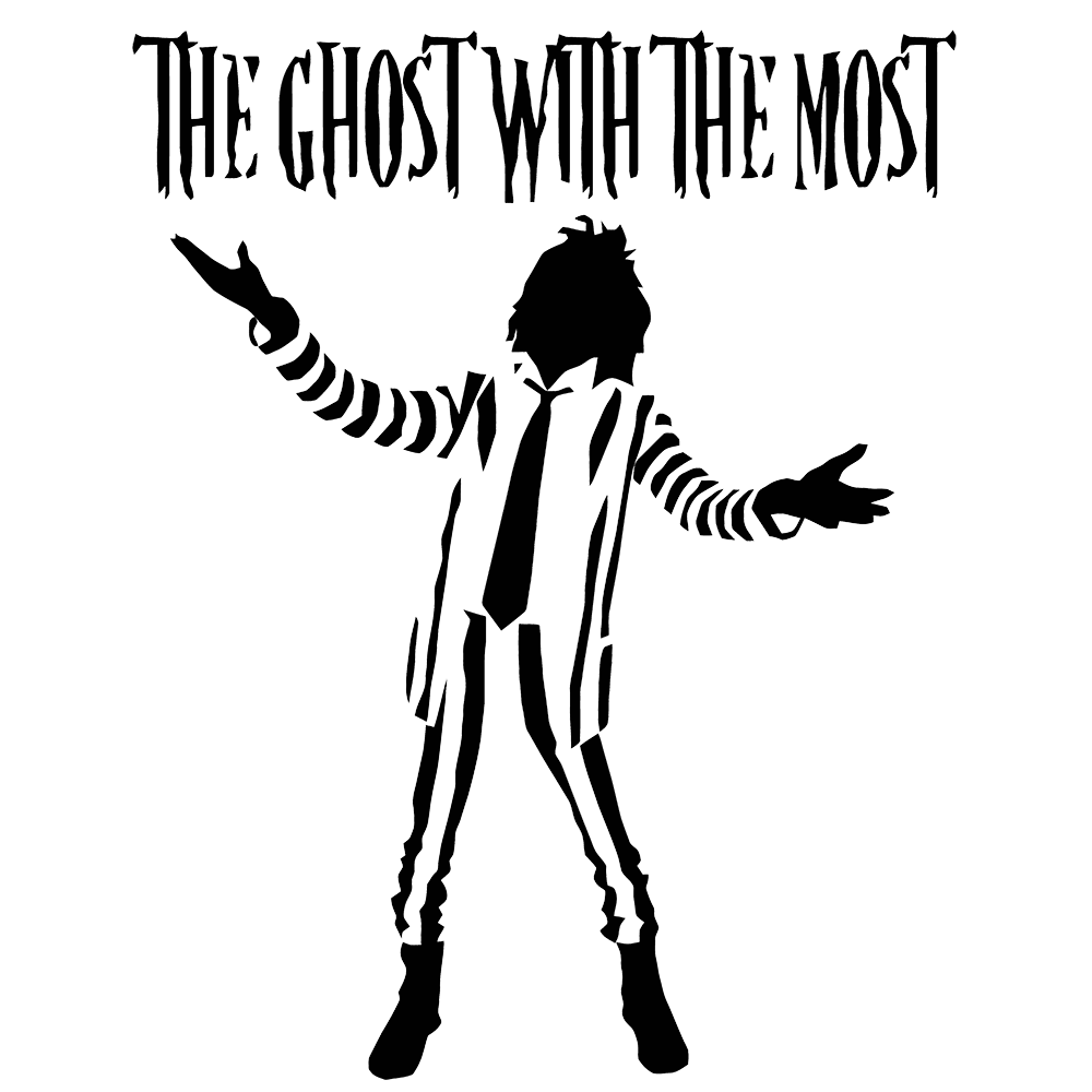 Beetlejuice Ghost Met Die Meeste Vinyl Decal Plakker