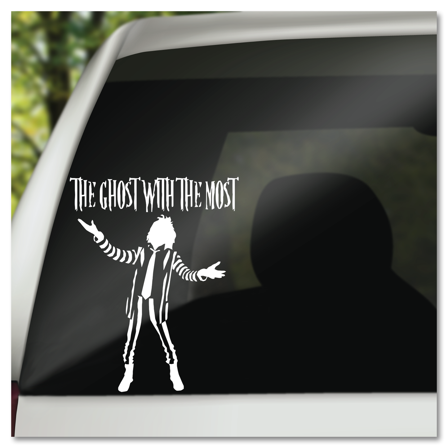 Beetlejuice Ghost Met Die Meeste Vinyl Decal Plakker