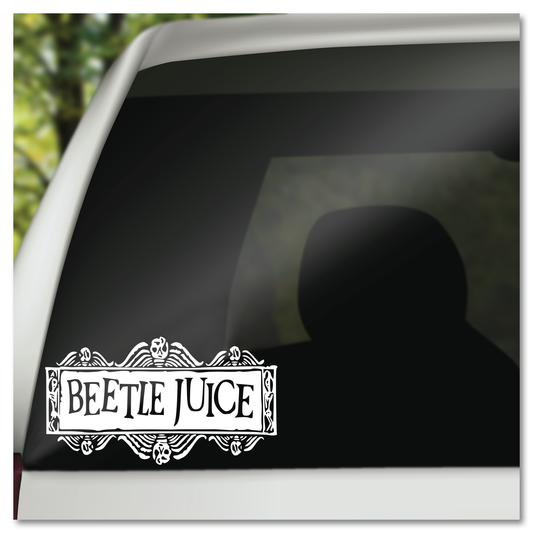 Beetlejuice Sign Vinyl Decal Sticker