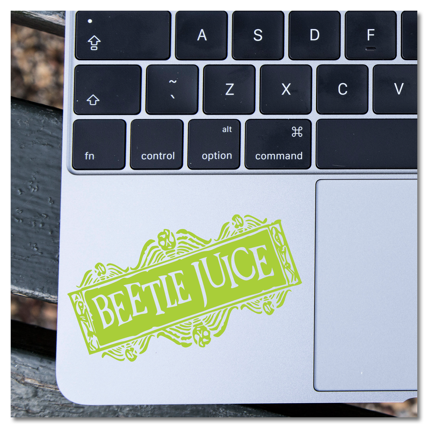 Beetlejuice Teken Vinyl Decal Plakker