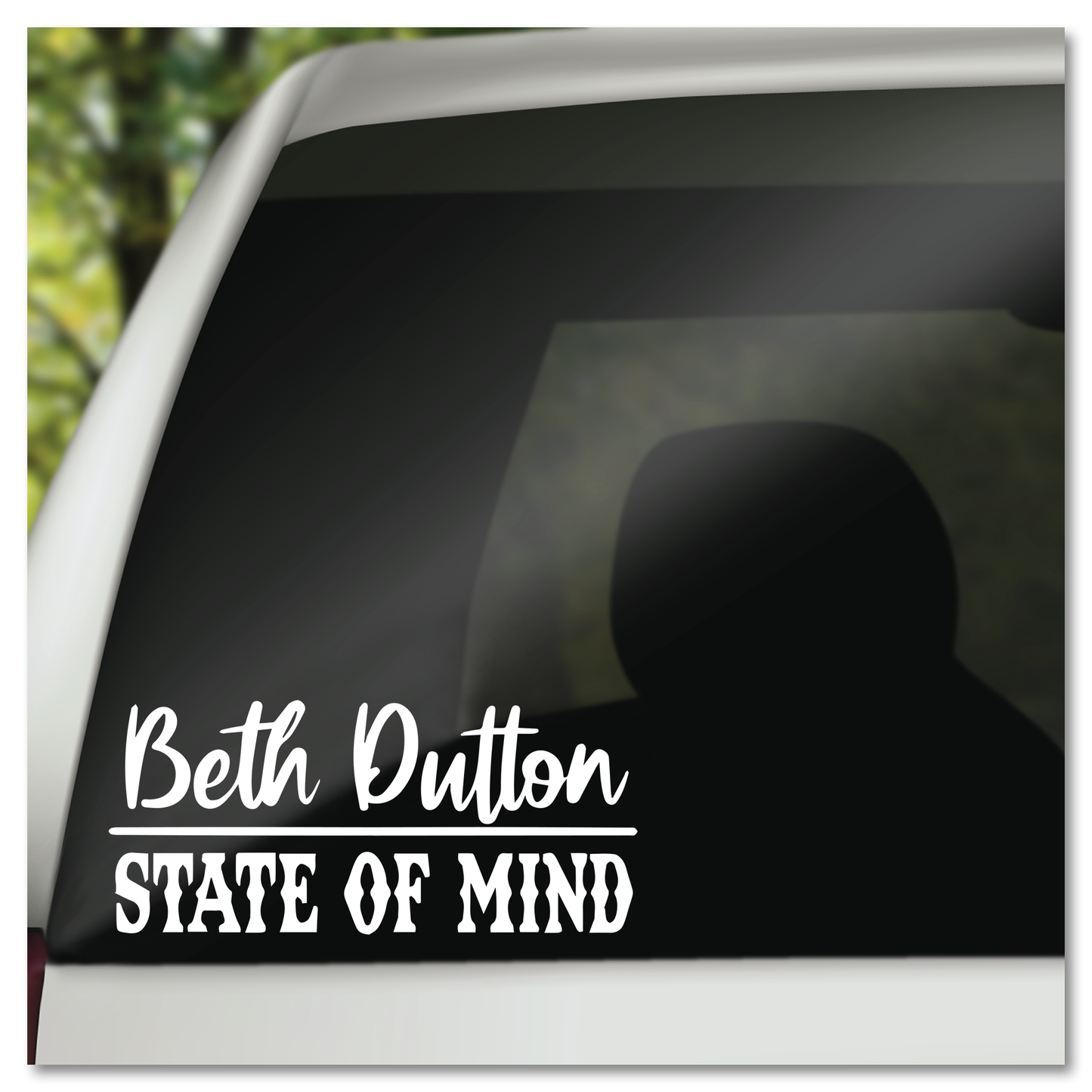 Beth Dutton Gemoedstoestand Yellowstone Vinyl Decal Sticker