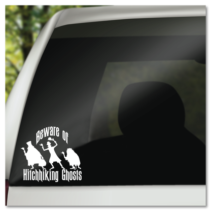 Disney Haunted Mansion Beware Of Hitchhiking Ghosts Vinyl Decal Sticker