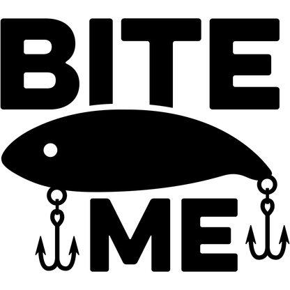 Bite Me Fishing Lure Vinyl Decal Sticker