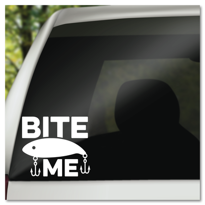 Bite Me Fishing Lure Vinyl Decal Sticker