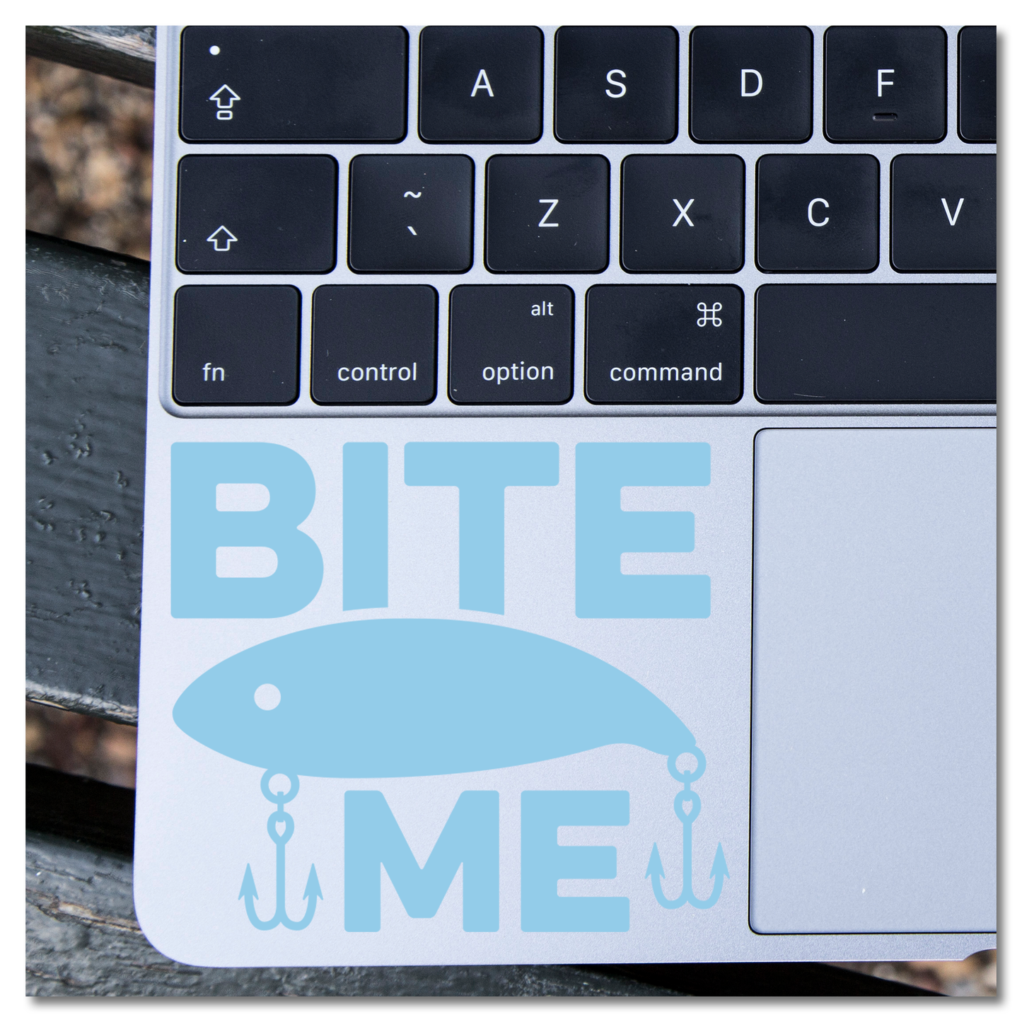 Bite Me Fishing Lure Vinyl Decal Sticker