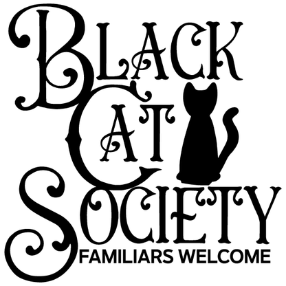 Black Cat Society Vinyl Decal Sticker