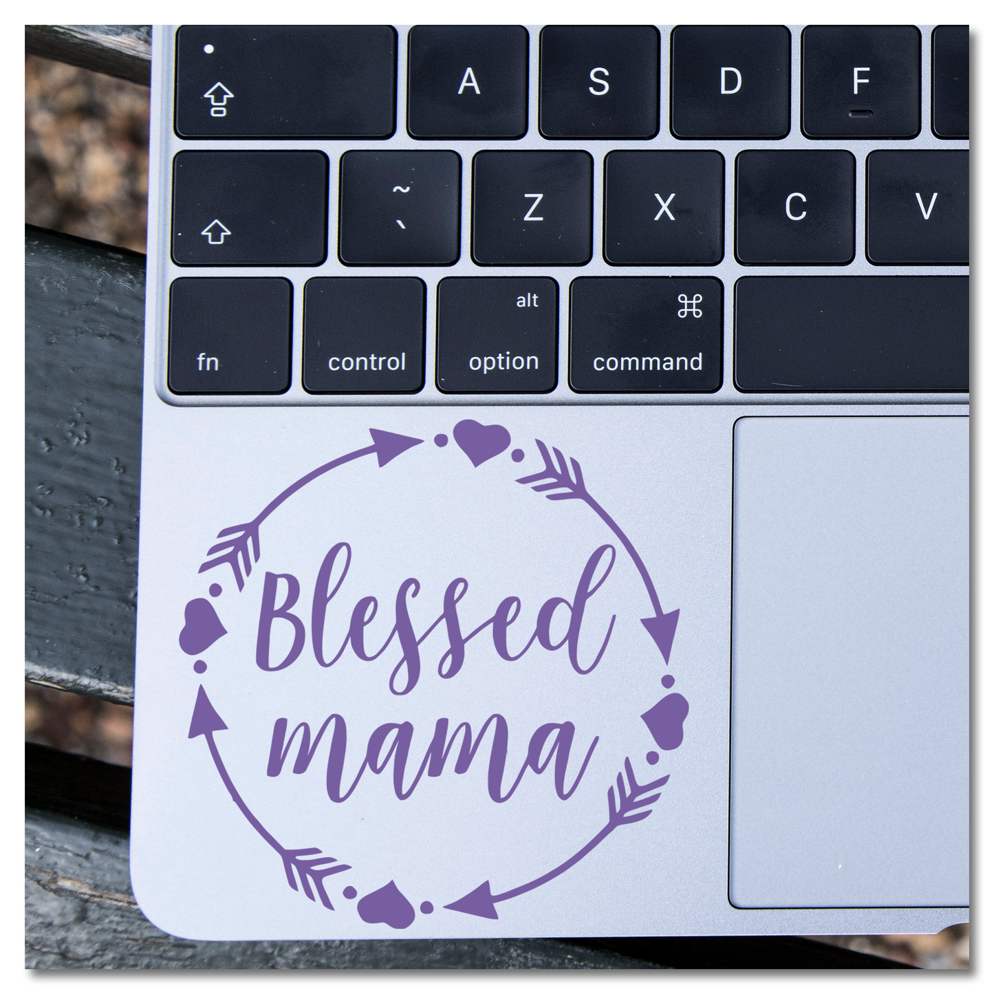 Blessed Mama Hearts Arrows Vinyl Decal Sticker