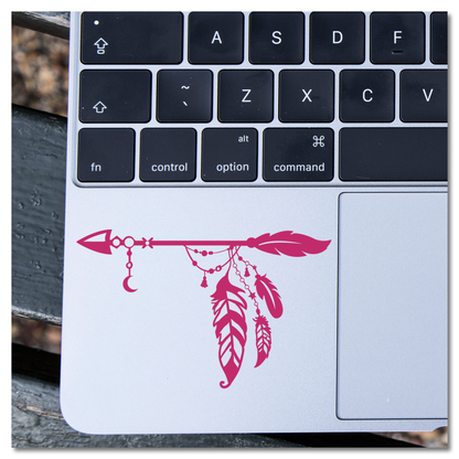 Boho Arrow with Feathers Vinyl Decal Sticker