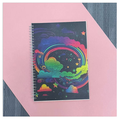 Electric Outer Space Large Reusable Sticker Book - 3 FREE STICKERS Included!