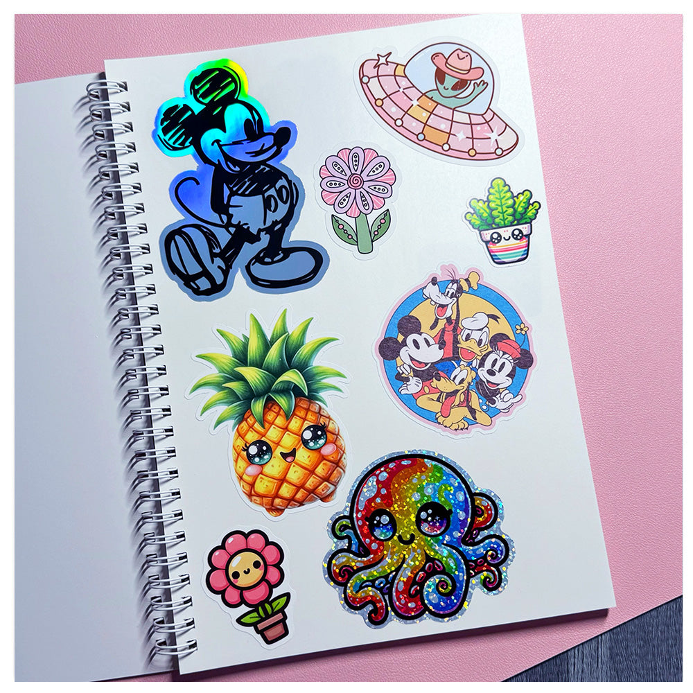 Kawaii Cuties Large Reusable Sticker Book - 3 FREE STICKERS Included!