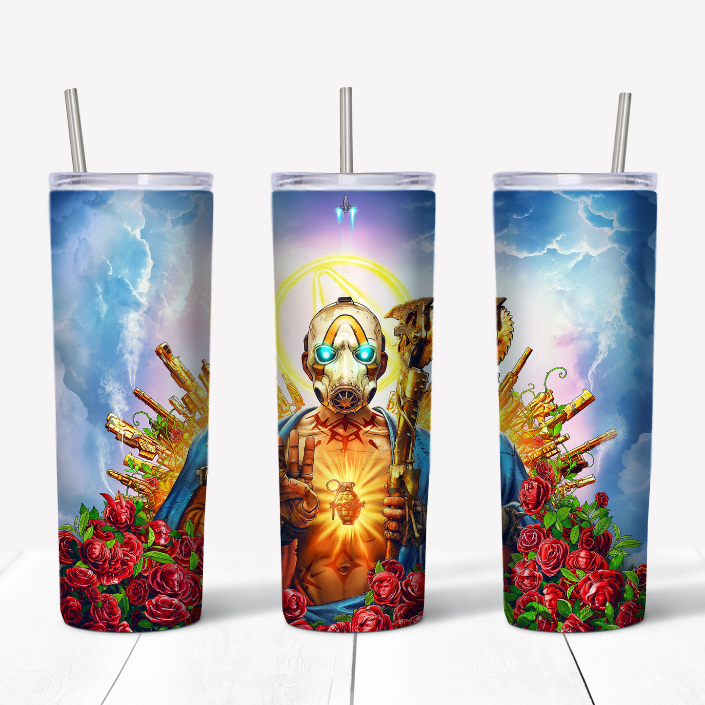 Borderlands 3 Psycho 20oz Sublimated Metal Tumbler