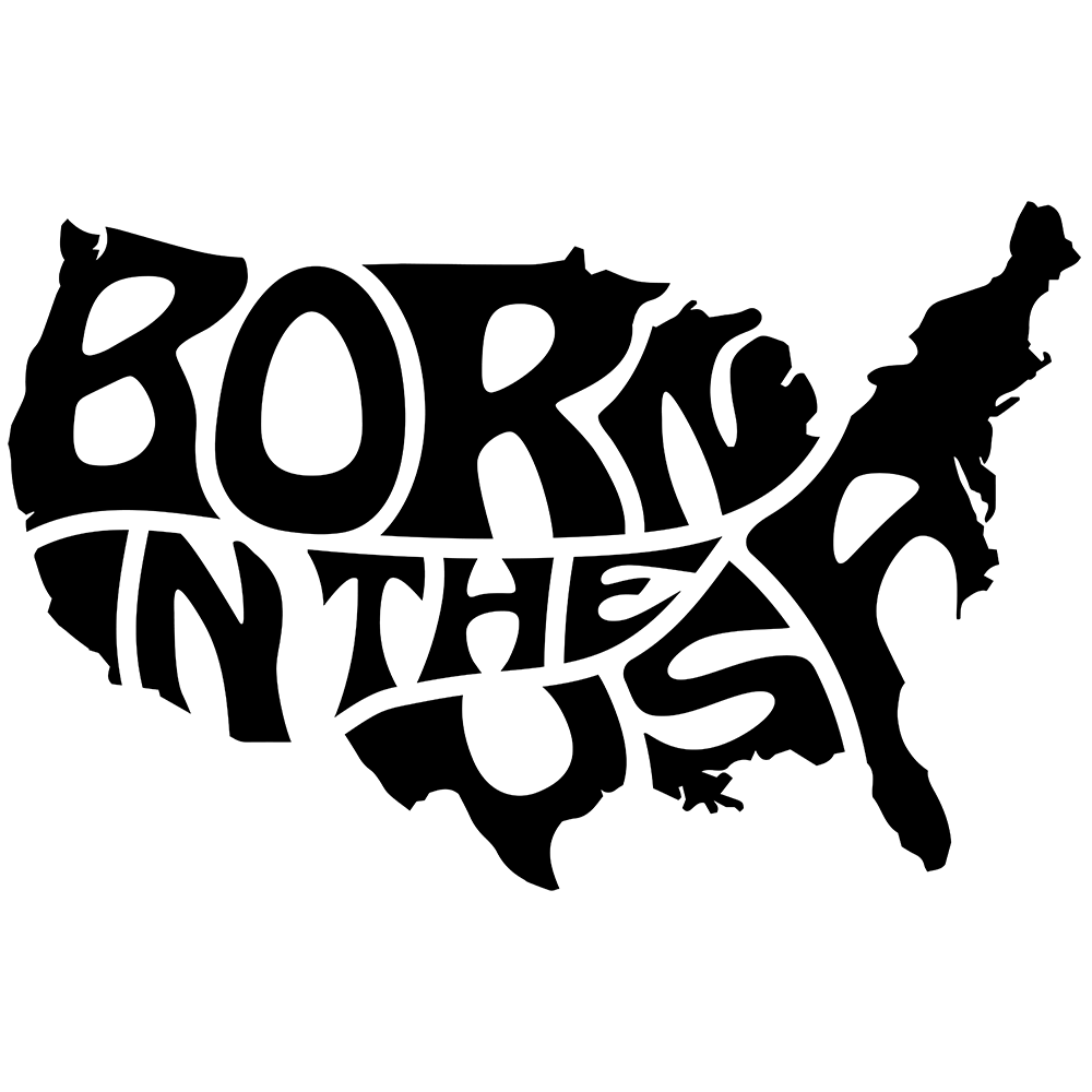 Born In The USA Vinyl Decal Sticker