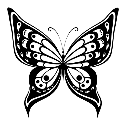 Traditional Butterfly Vinyl Decal Sticker