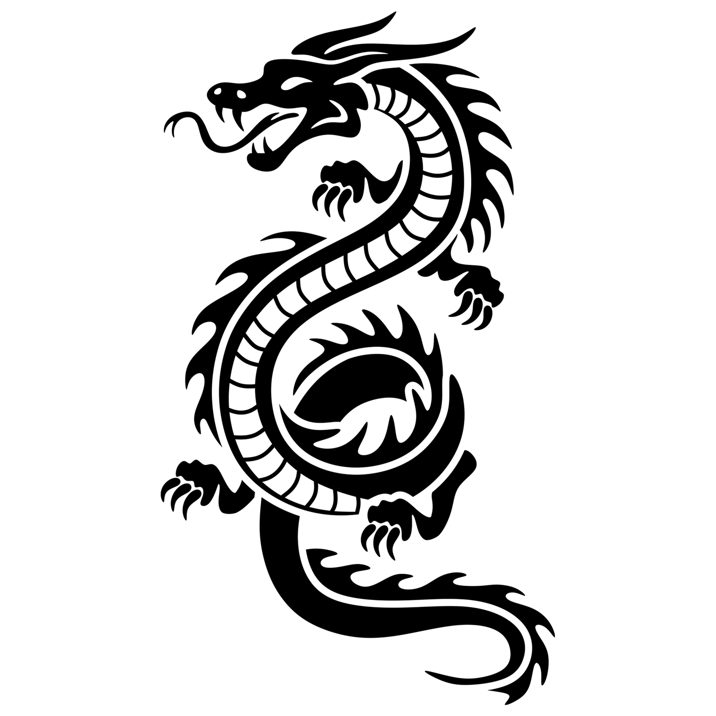 Japanese Dragon Vinyl Decal Sticker