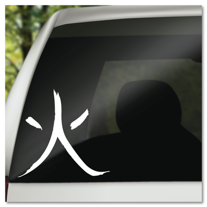 Chinese Karakter vir Vuur Vinyl Decal Plakker