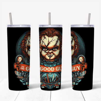 Chucky Good Guy Child's Play 20oz Sublimated Metal Tumbler