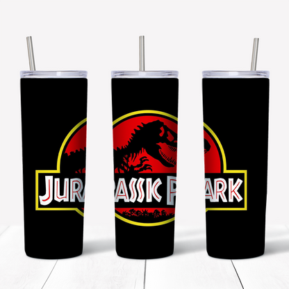 Jurassic Park 20oz Sublimated Metal Tumbler