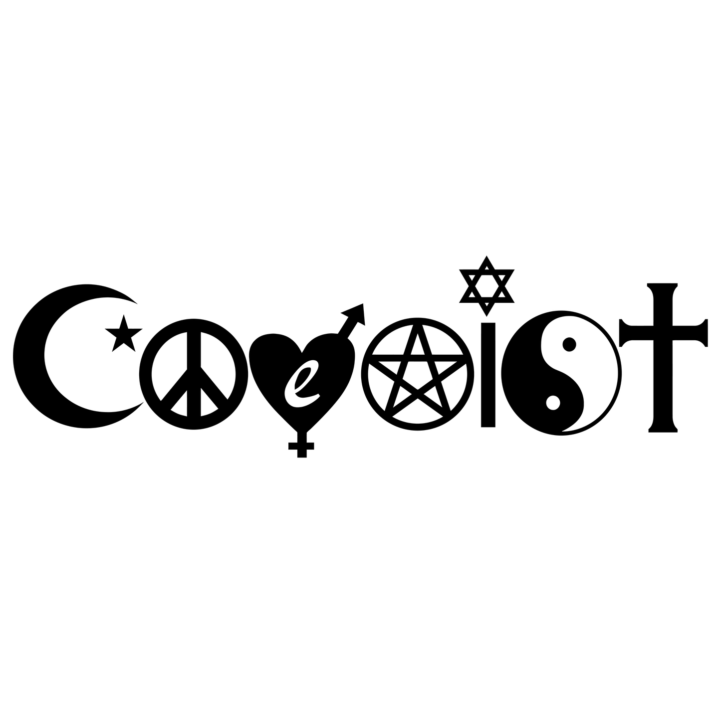 Coexist Vinyl Decal Sticker