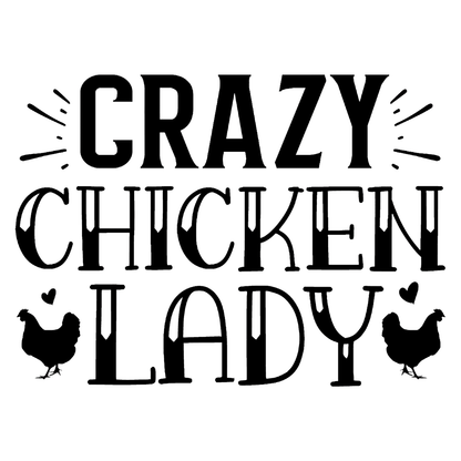 Crazy Chicken Lady Vinyl Decal Sticker