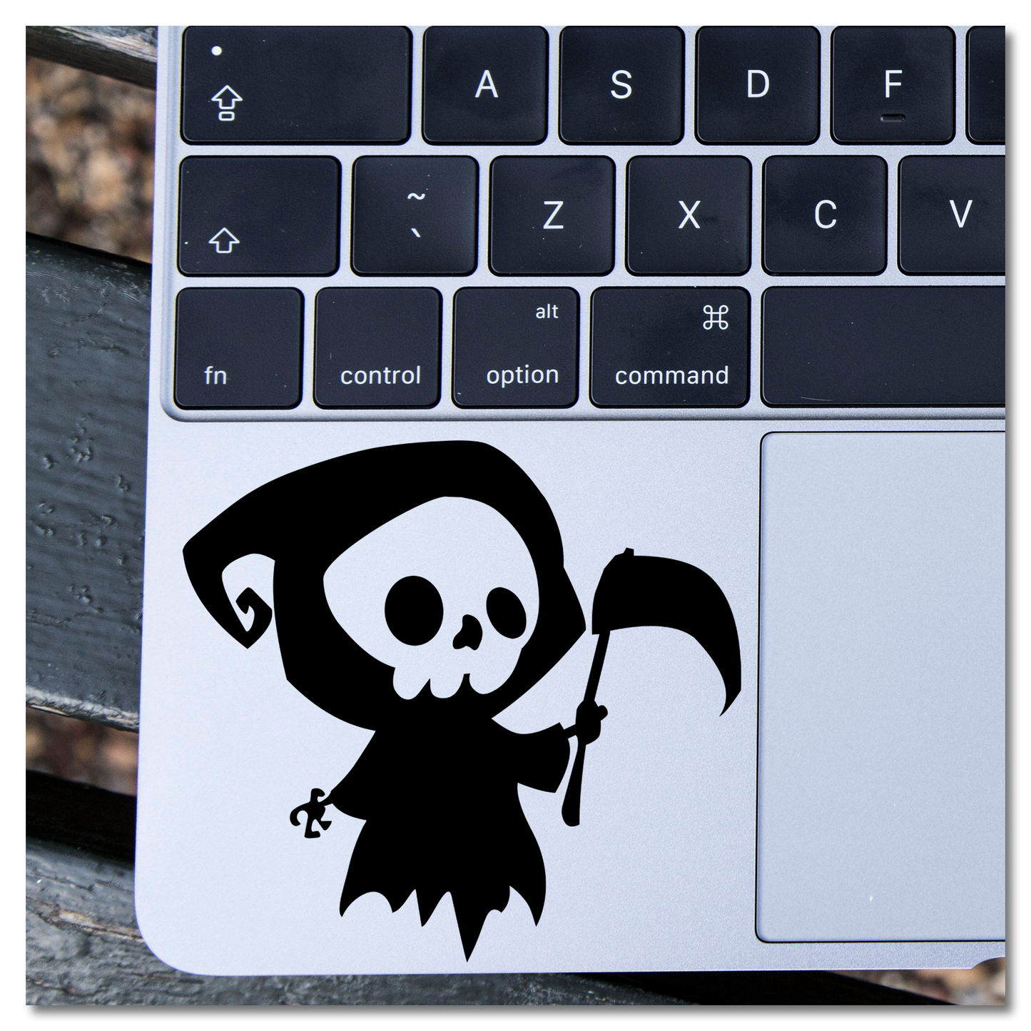 Cute Grim Reaper Vinyl Decal Sticker