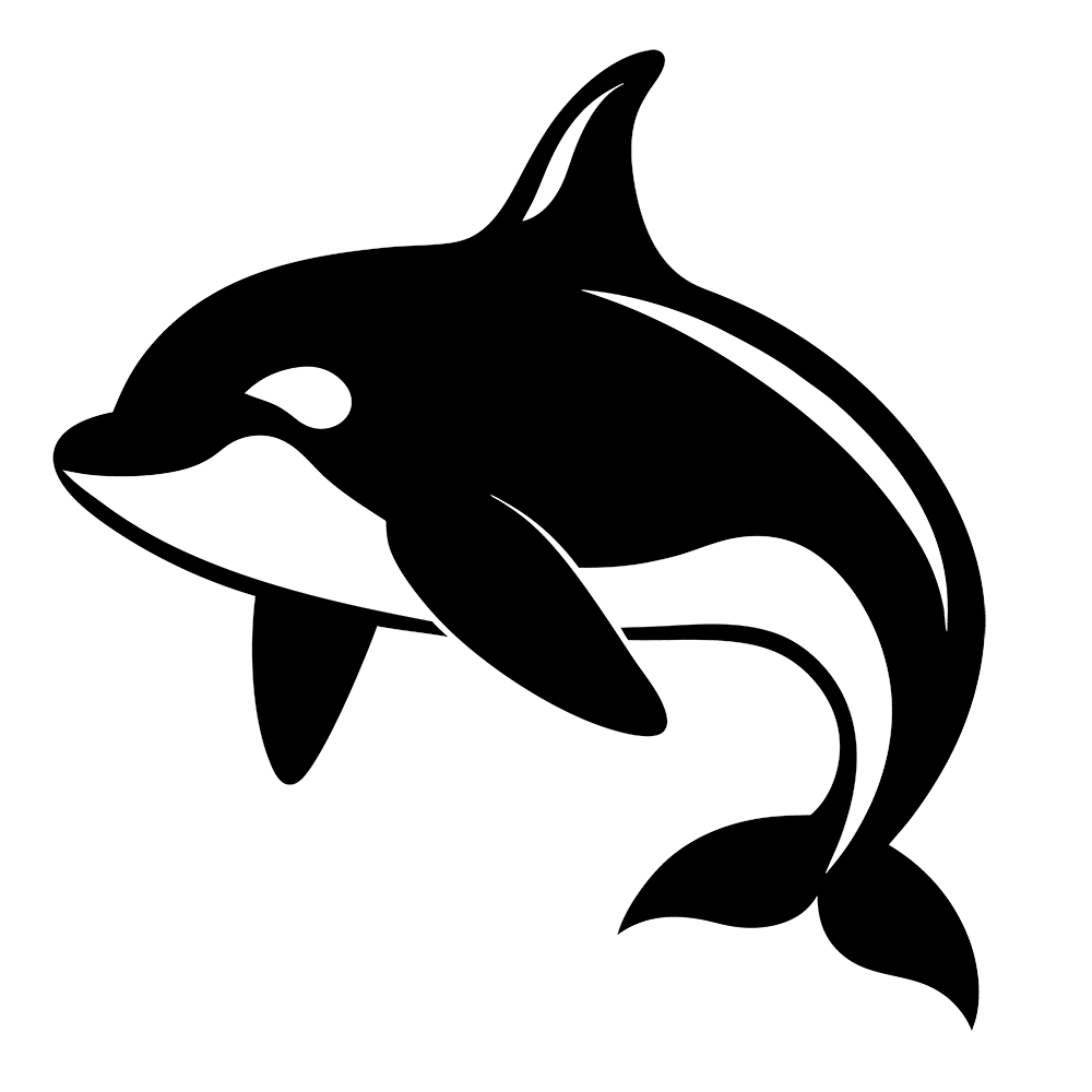 Cute Orca Killer Whale Vinyl Decal Sticker