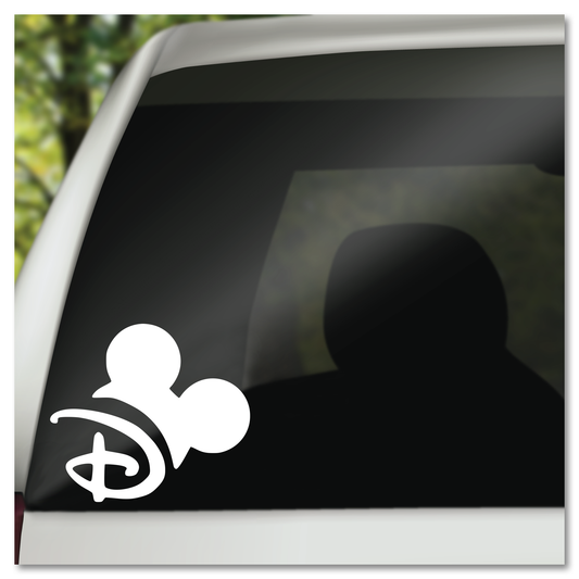 Disney D Mickey Ears Vinyl Decal Sticker