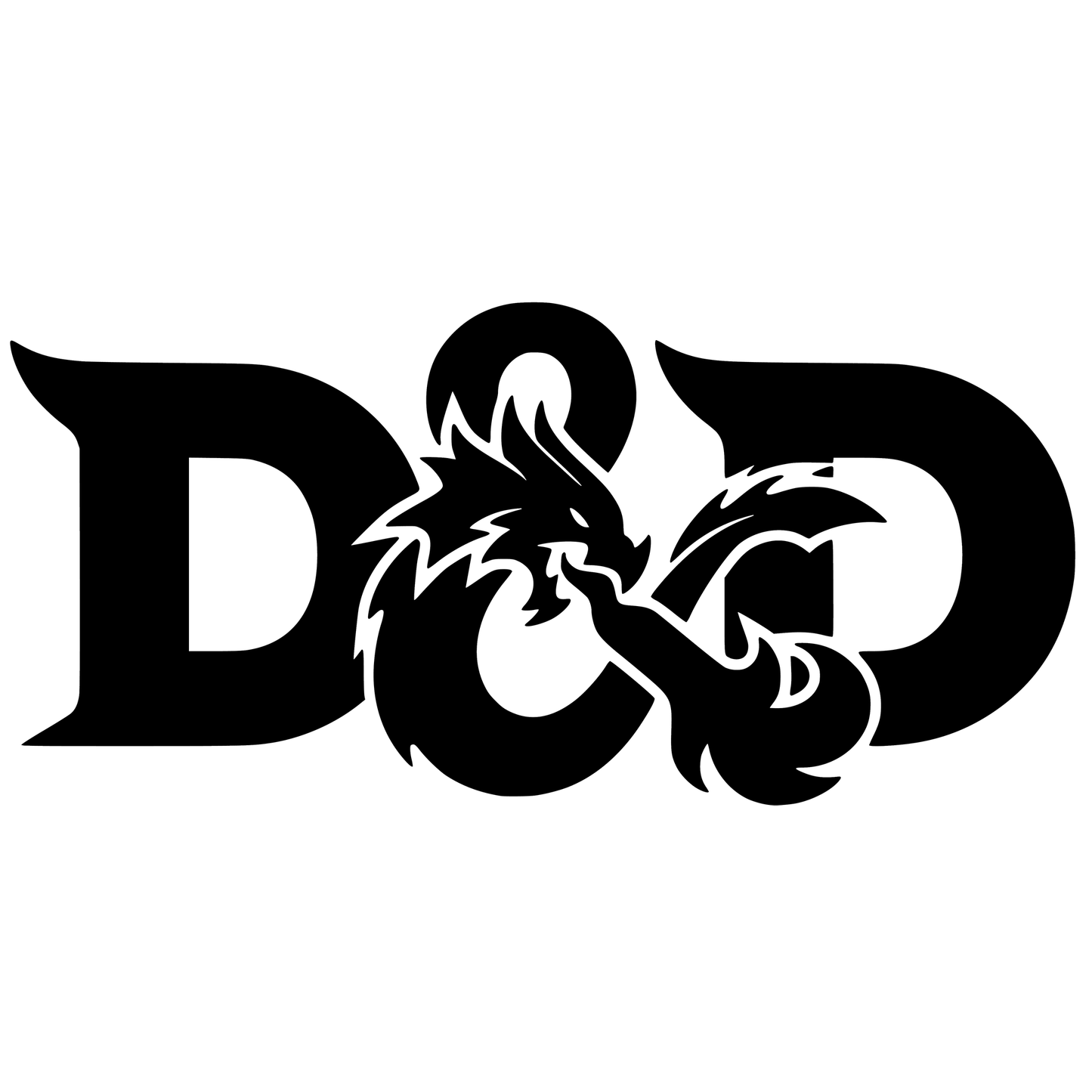 Dungeons & Dragons D&D Logo Vinyl Decal Sticker