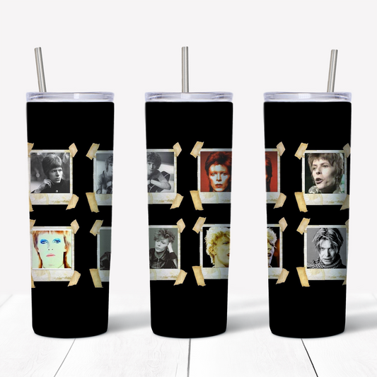 The Phases of David Bowie 20oz Sublimated Metal Tumbler