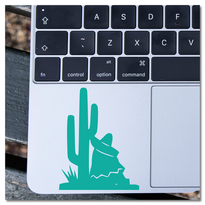 Sleeping Mexican Saguaro Cactus Vinyl Decal Sticker