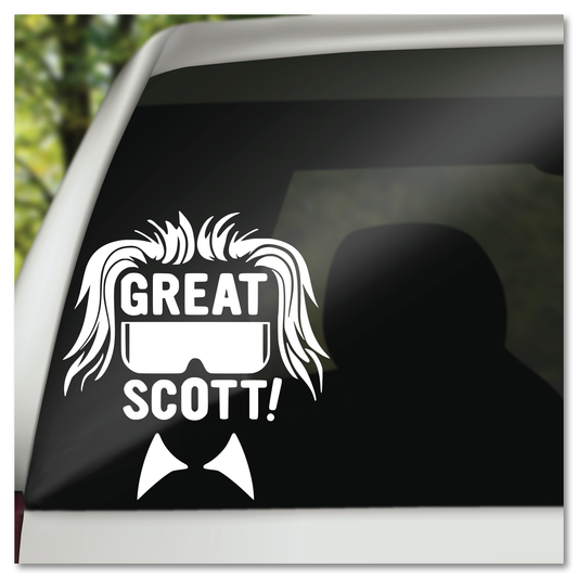 Back To The Future Doc Brown Great Scott Vinyl Decal Sticker