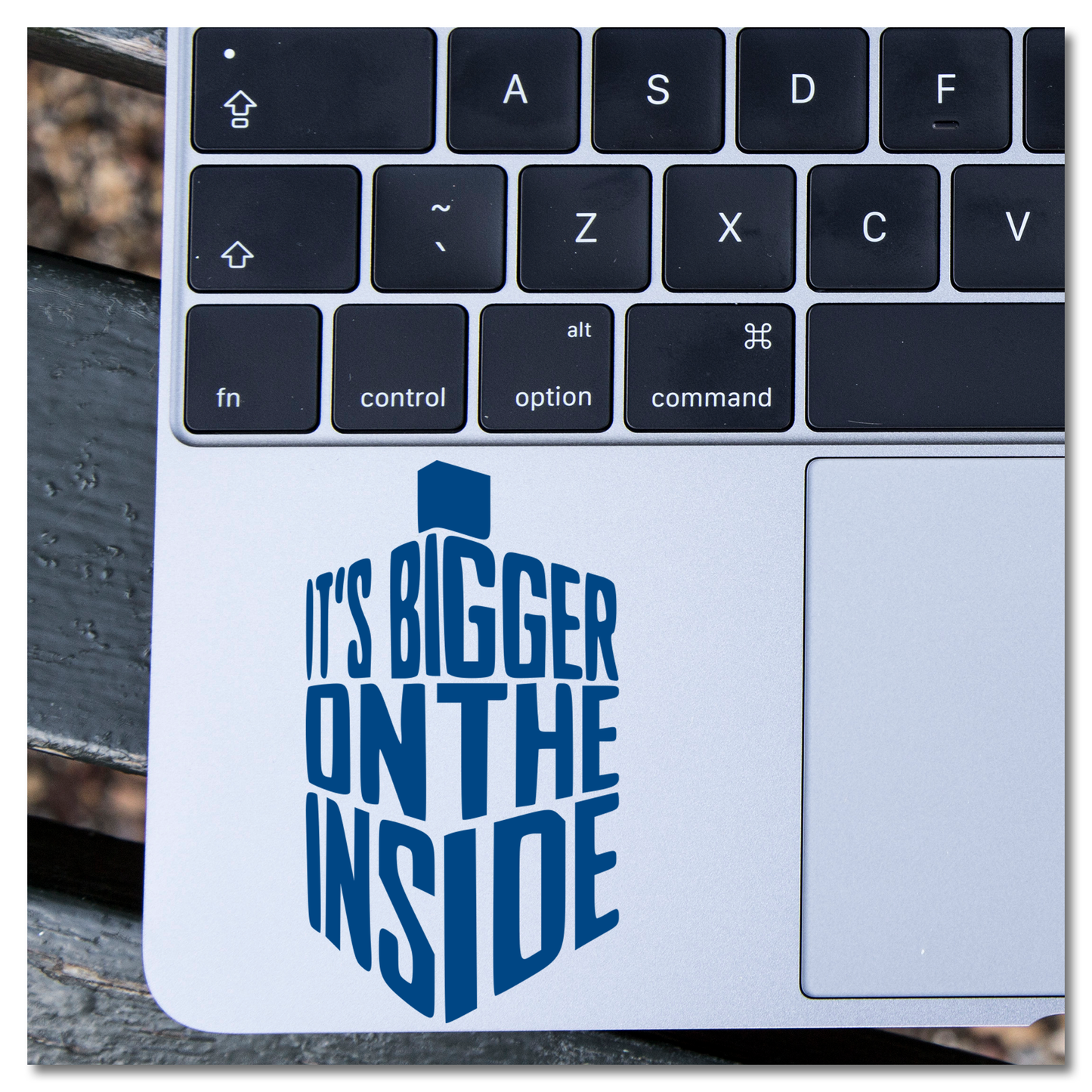 Doctor Who TARDIS It's Bigger on the Inside Vinyl Decal Sticker
