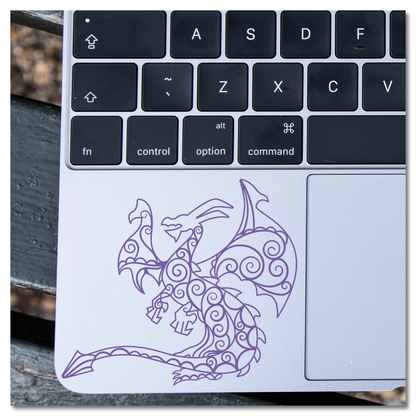 Papiergesnyde Dragon Vinyl Decal Sticker