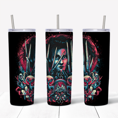 Edward Scissorhands 20oz Sublimated Metal Tumbler