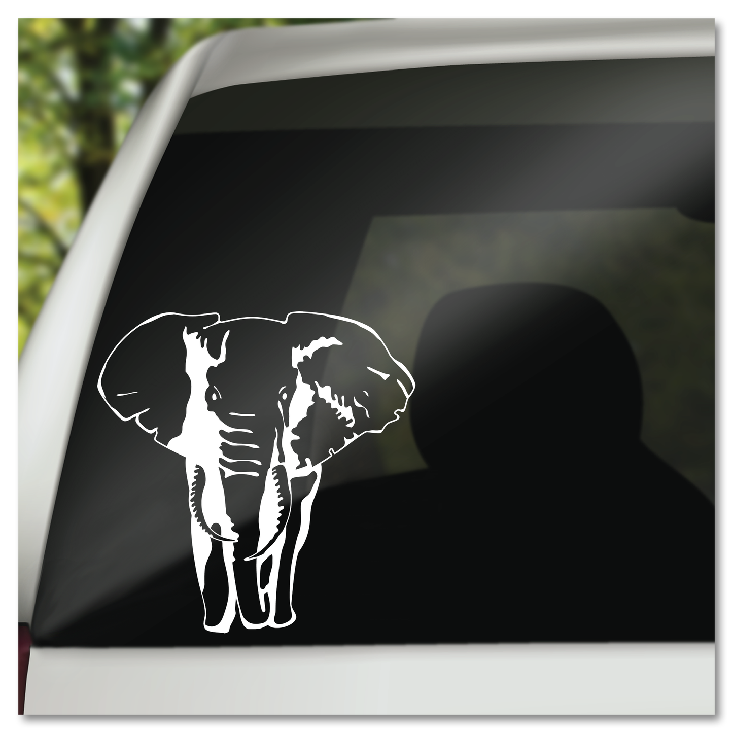 African Elephant Vinyl Decal Sticker