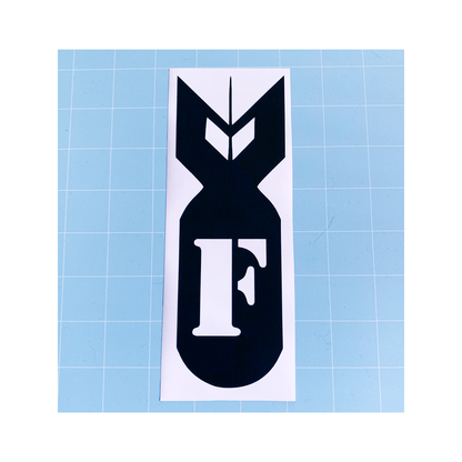 F Bomb Vinyl Decal Sticker