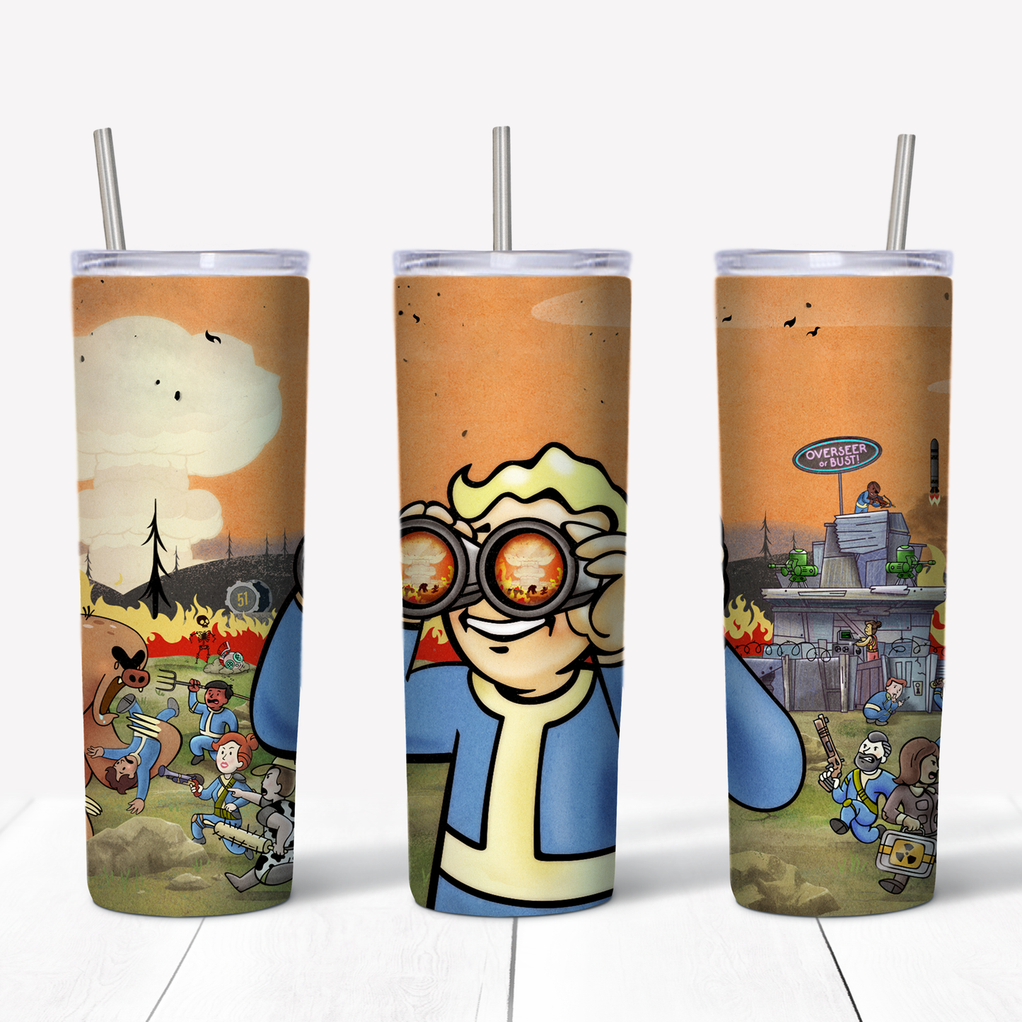 Fallout 76 Vault Boy 20oz Sublimated Metal Tumbler