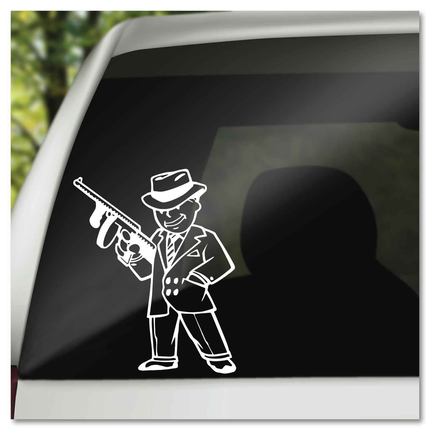 Fallout Gangster Vault Boy Vinyl Decal Sticker