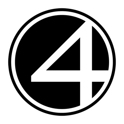 Fantastic Four Logo Vinyl Decal Sticker