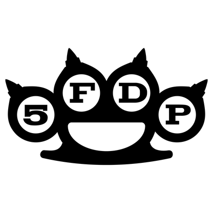 Five Finger Death Punch 5FDP Brass Knuckles Vinyl Decal Sticker