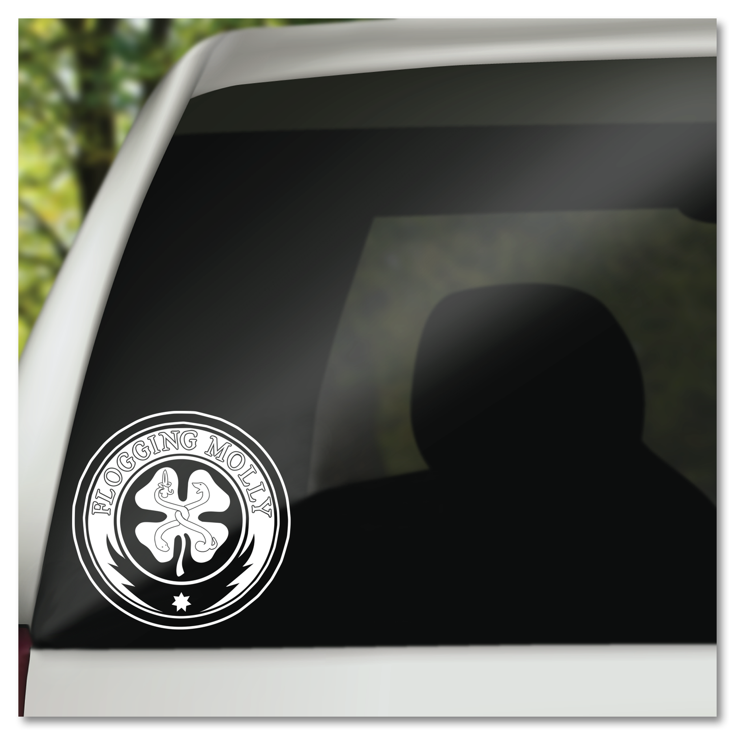 Geselende Molly Vinyl Decal Plakker