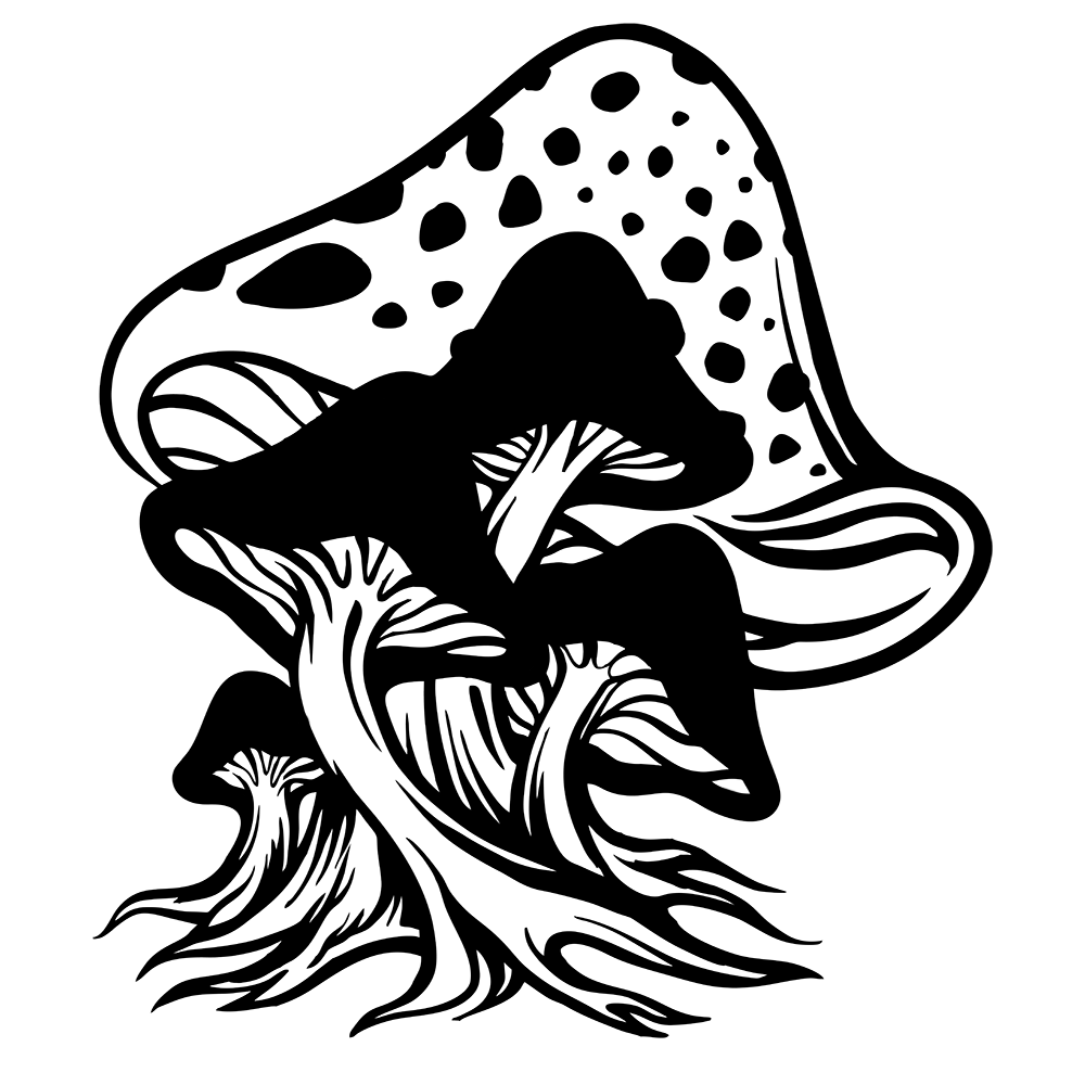 Mushrooms Vinyl Decal Sticker