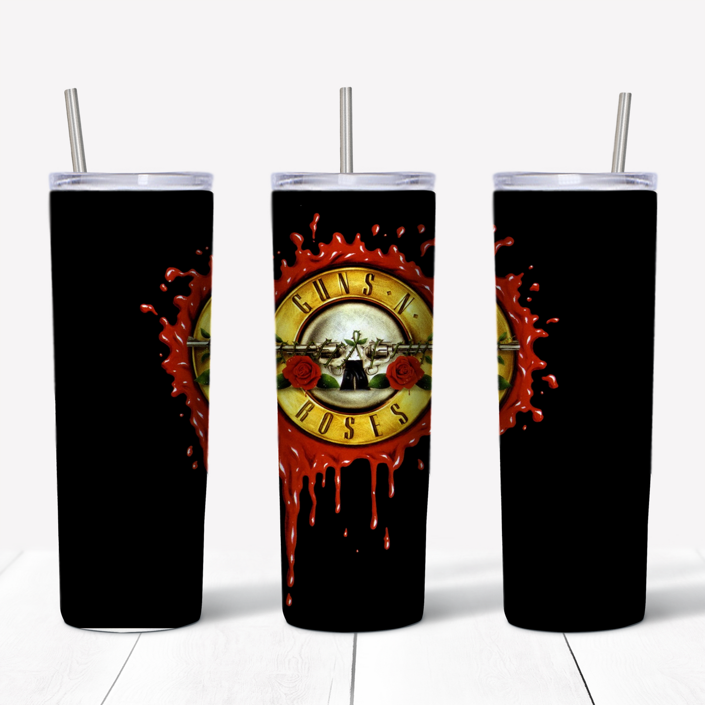 Guns N Roses GNR 20oz Sublimated Metal Tumbler