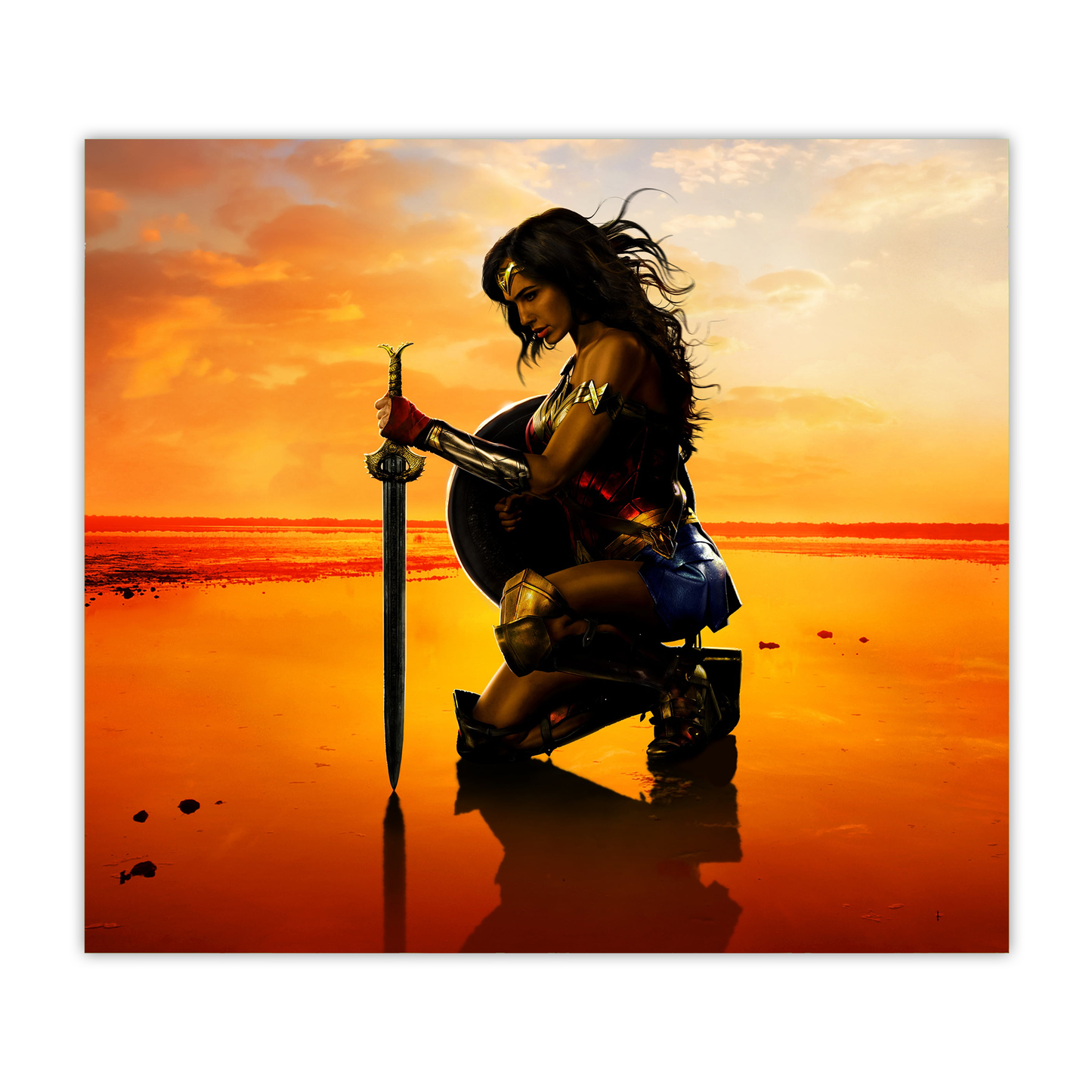 Wonder Woman Gal Gadot 20oz Sublimated Metal Tumbler