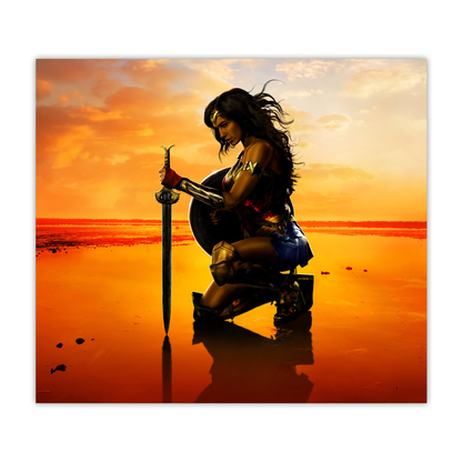 Wonder Woman Gal Gadot 20oz Sublimated Metal Tumbler