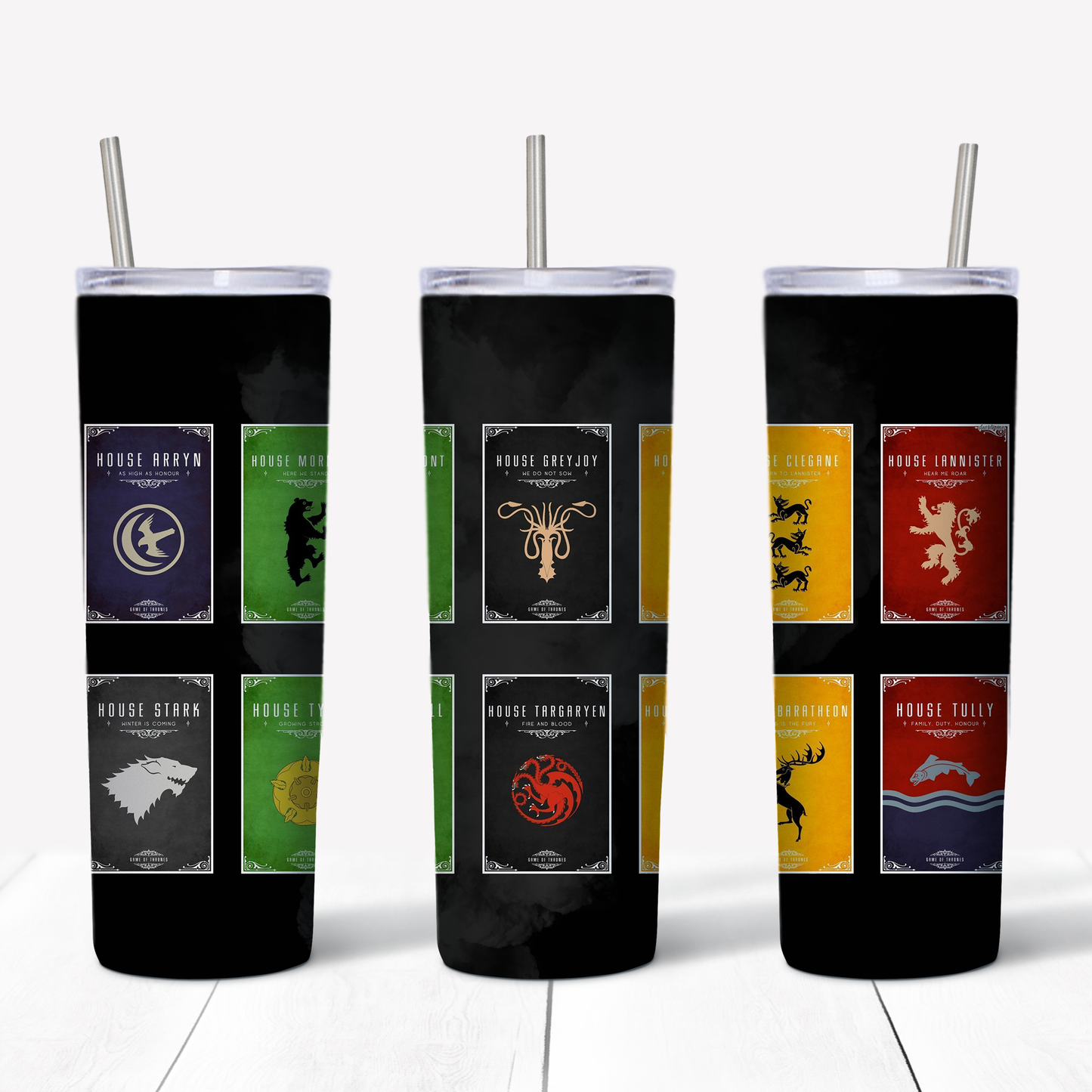 Game Of Thrones Houses 20oz Sublimated Metal Tumbler