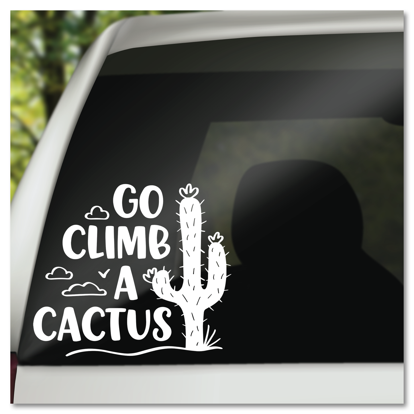 Go Climb A Cactus Vinyl Decal Sticker