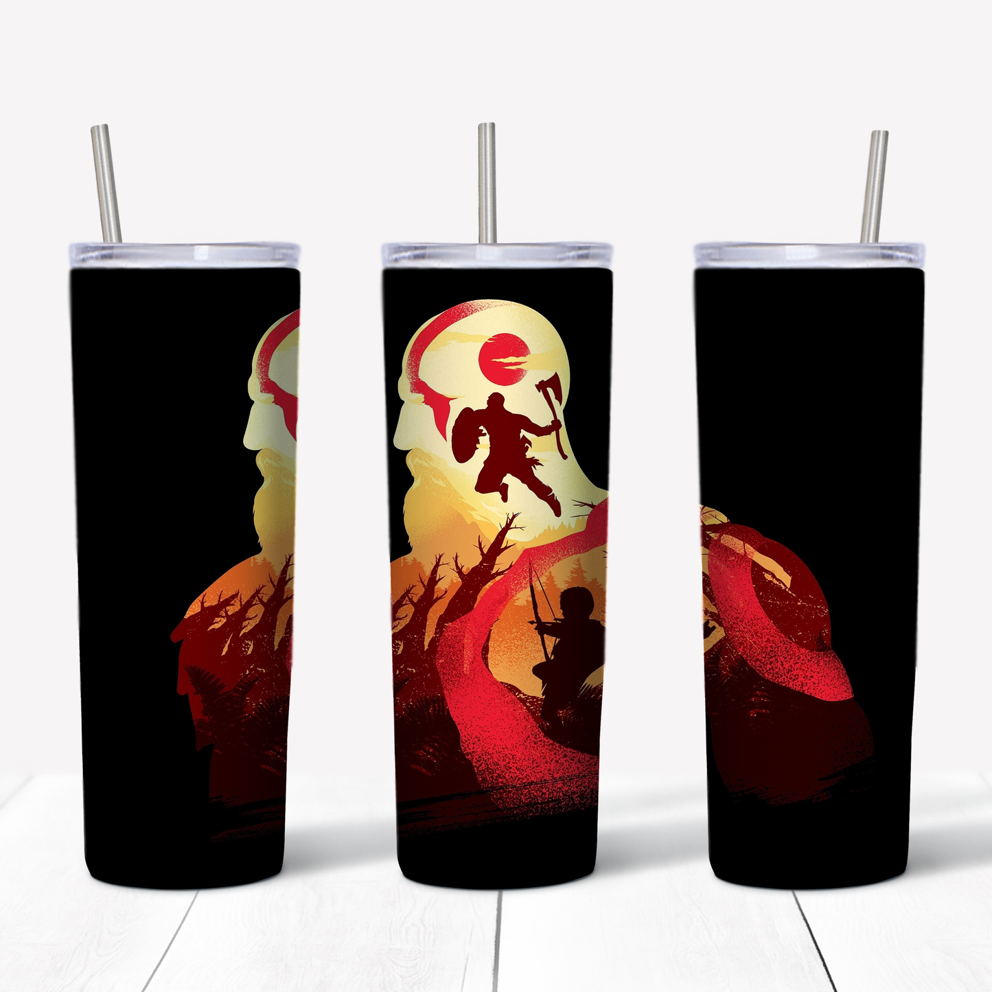 God of War 20oz Sublimated Metal Tumbler