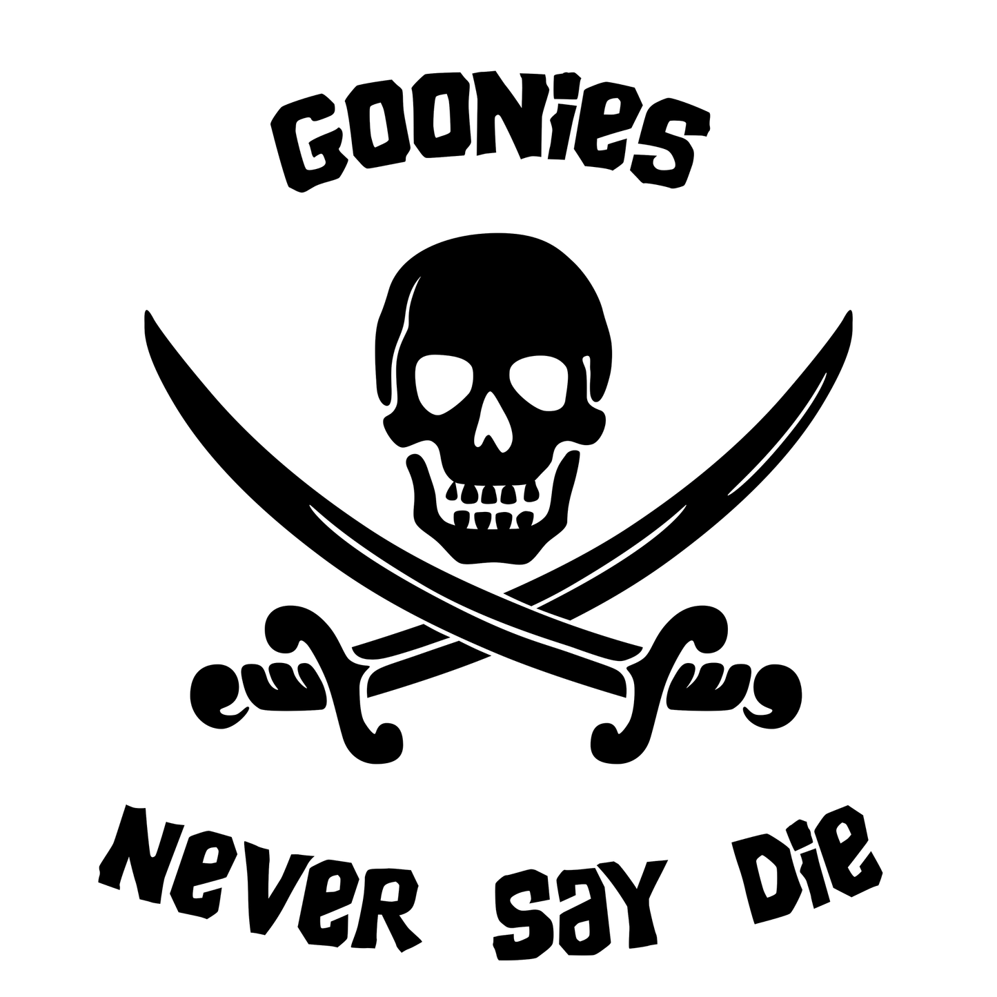 The Goonies Never Say Die Vinyl Decal Sticker