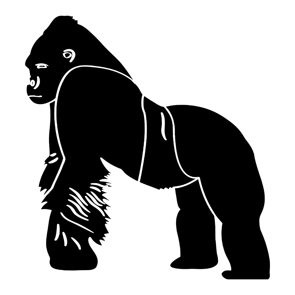 Gorilla Vinyl Decal Plakker