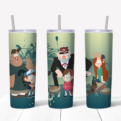 Gravity Falls 20oz Sublimated Metal Tumbler